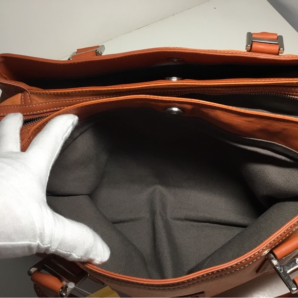 MCM Women's Leather Tote Triple Compartment Handbag - Picture 15 of 16